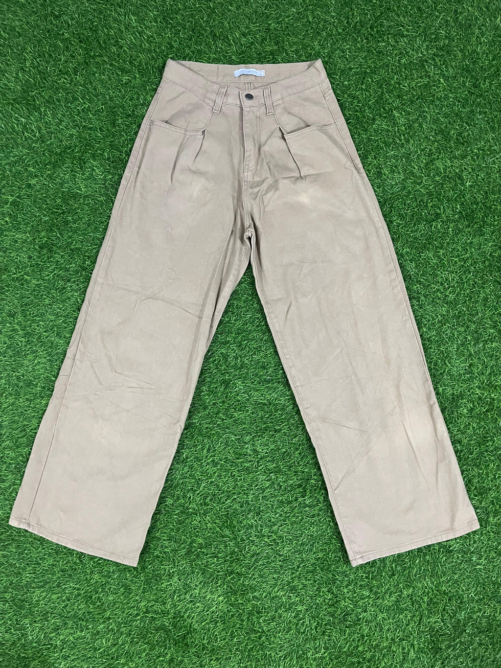 Vintage Beige Wide-Leg Pants – Toy Dress & Un-Toy