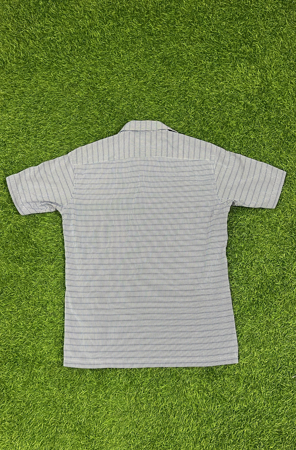 Guy Laroche Paris Men’s Short Sleeve Checkered Shirt – Blue & White