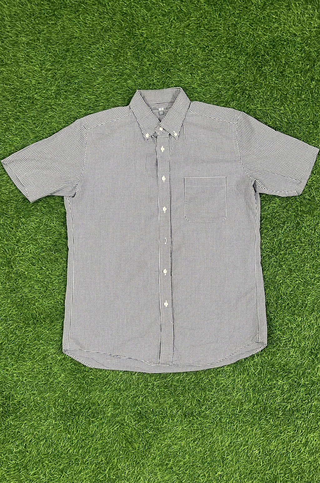Uniqlo Classic Checkered Short-Sleeve Shirt – Black & White