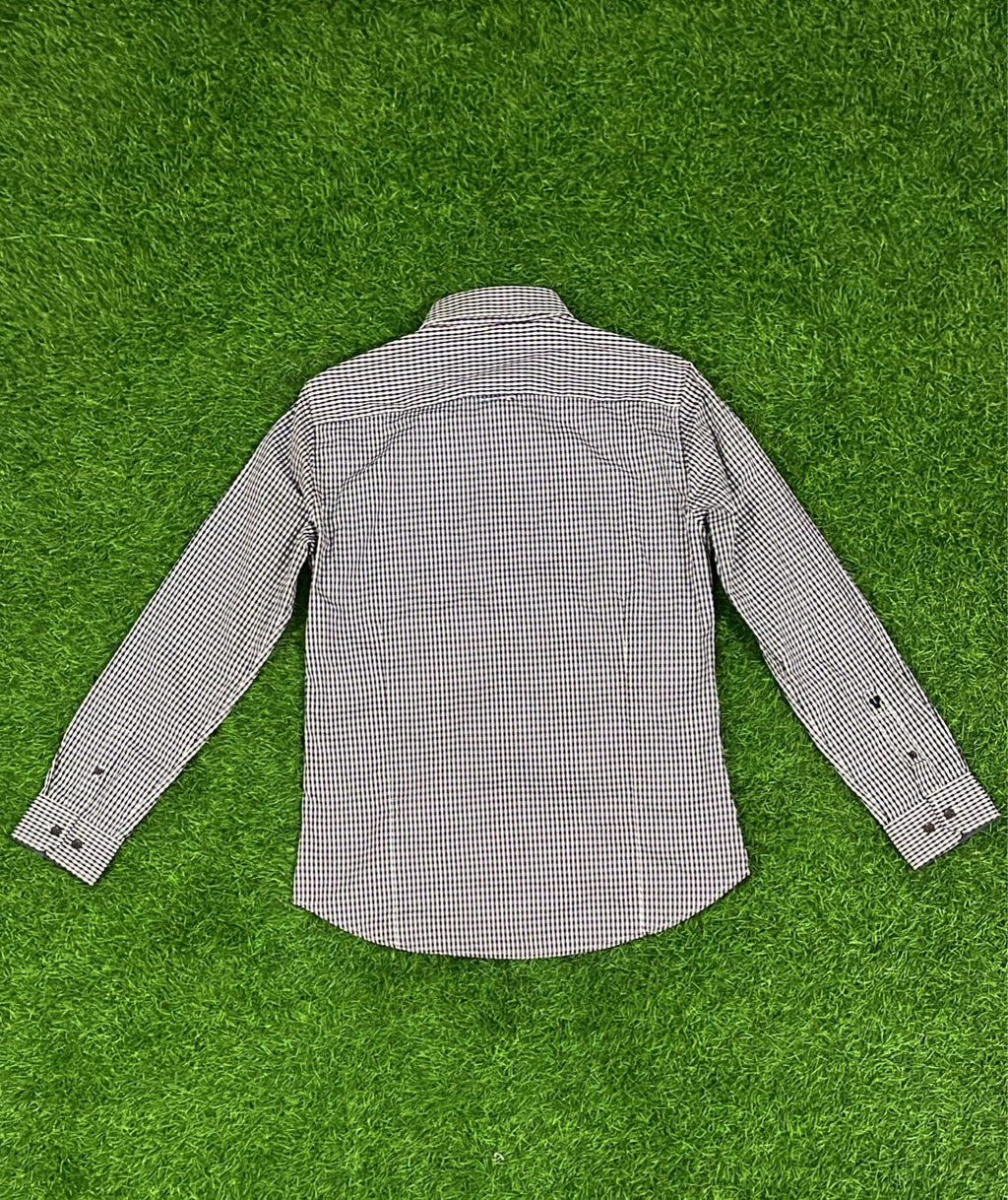 The Class Slim Fit Checked Long Sleeve Shirt – Classic Black & Red