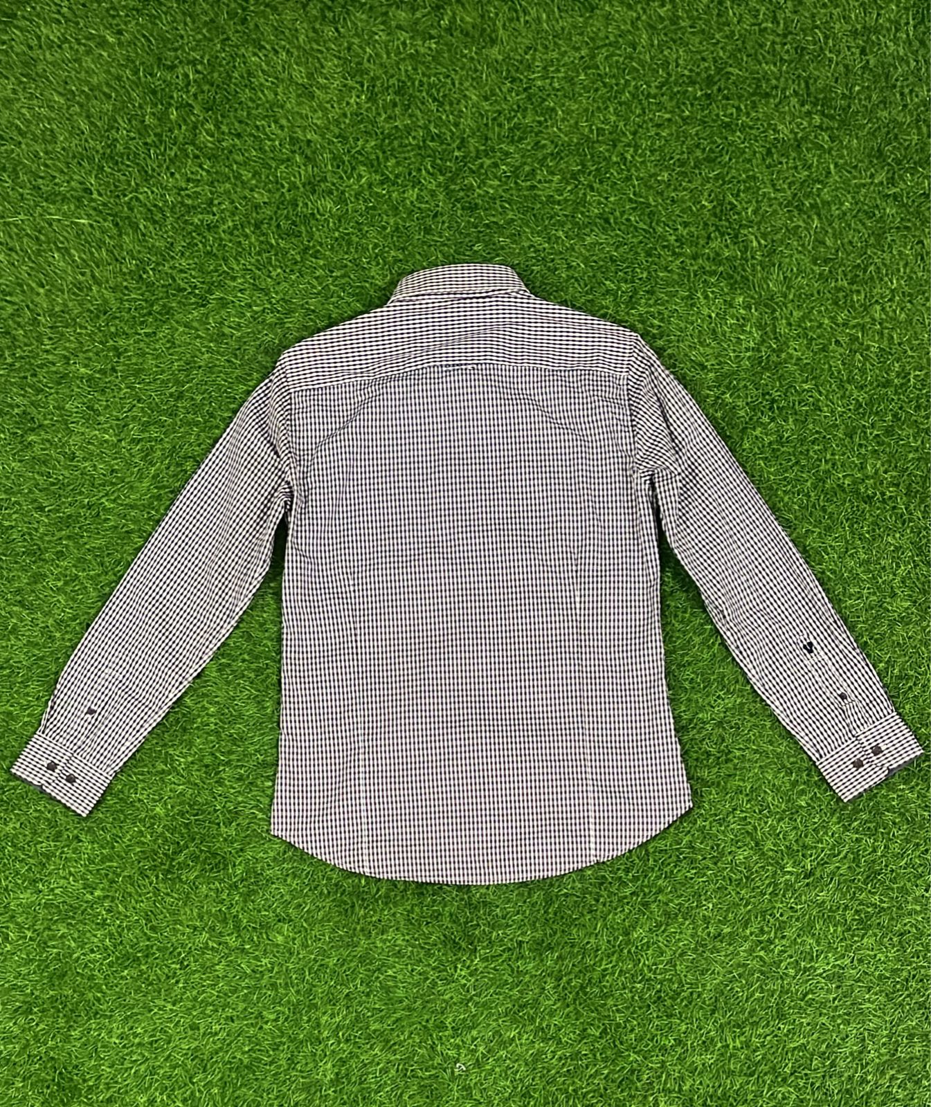 The Class Slim Fit Checked Long Sleeve Shirt – Classic Black & Red