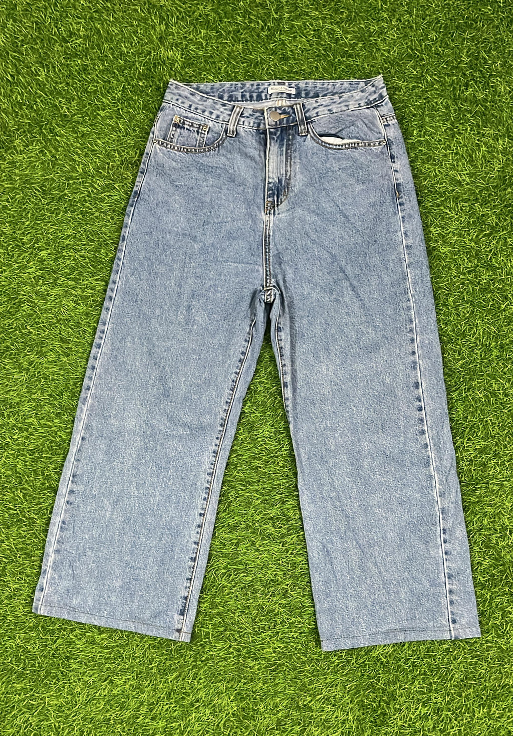 Monologue Vintage Light Blue High-Waist Jeans – Straight Fit