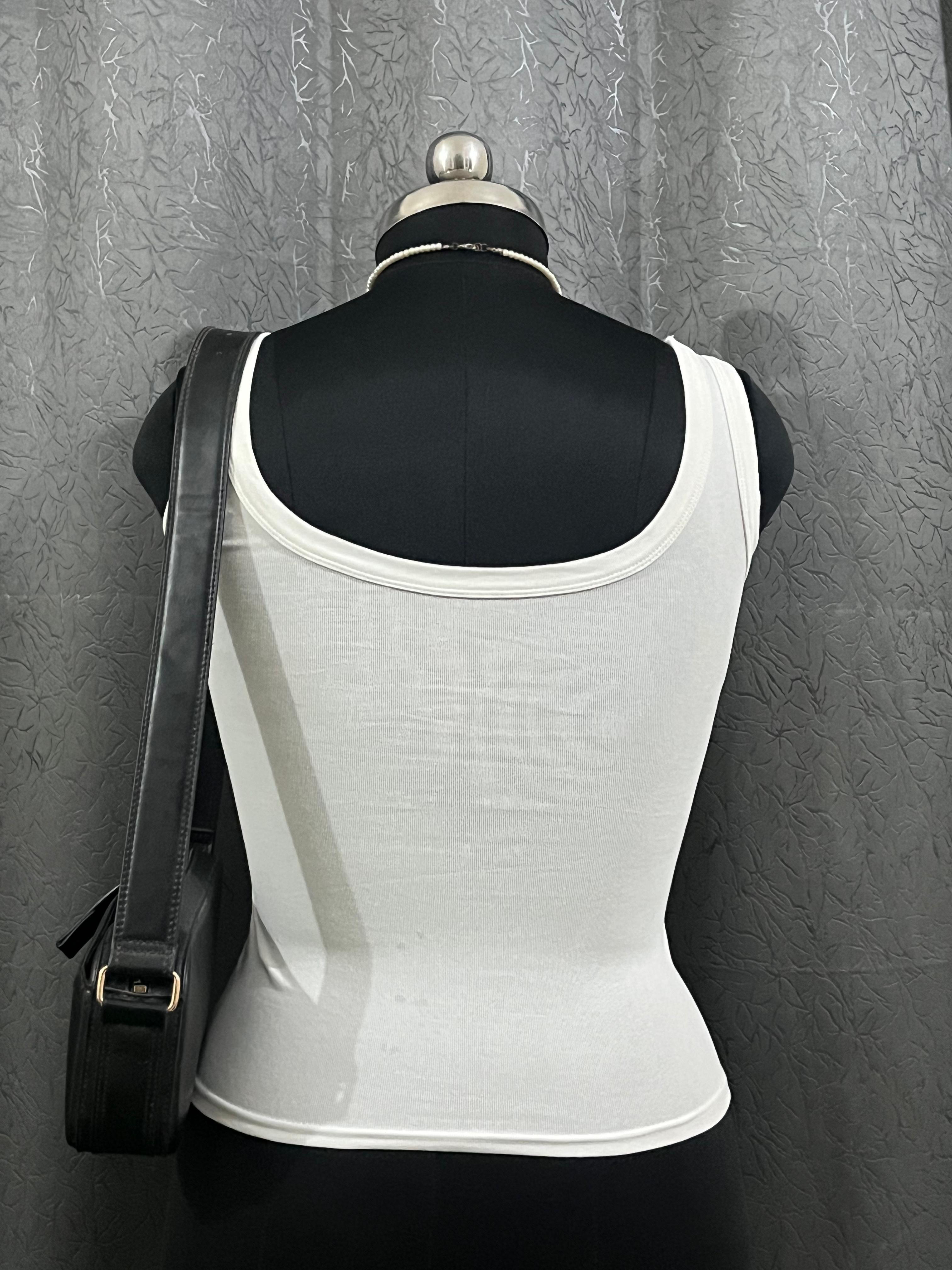 Classic White Tank Top – Size L