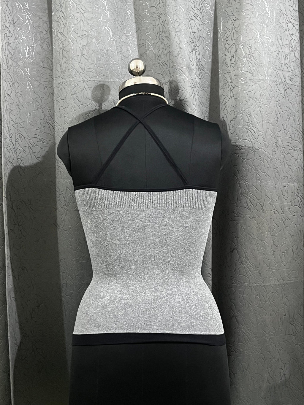 Grey Seamless Ribbed Tank Top – Size L