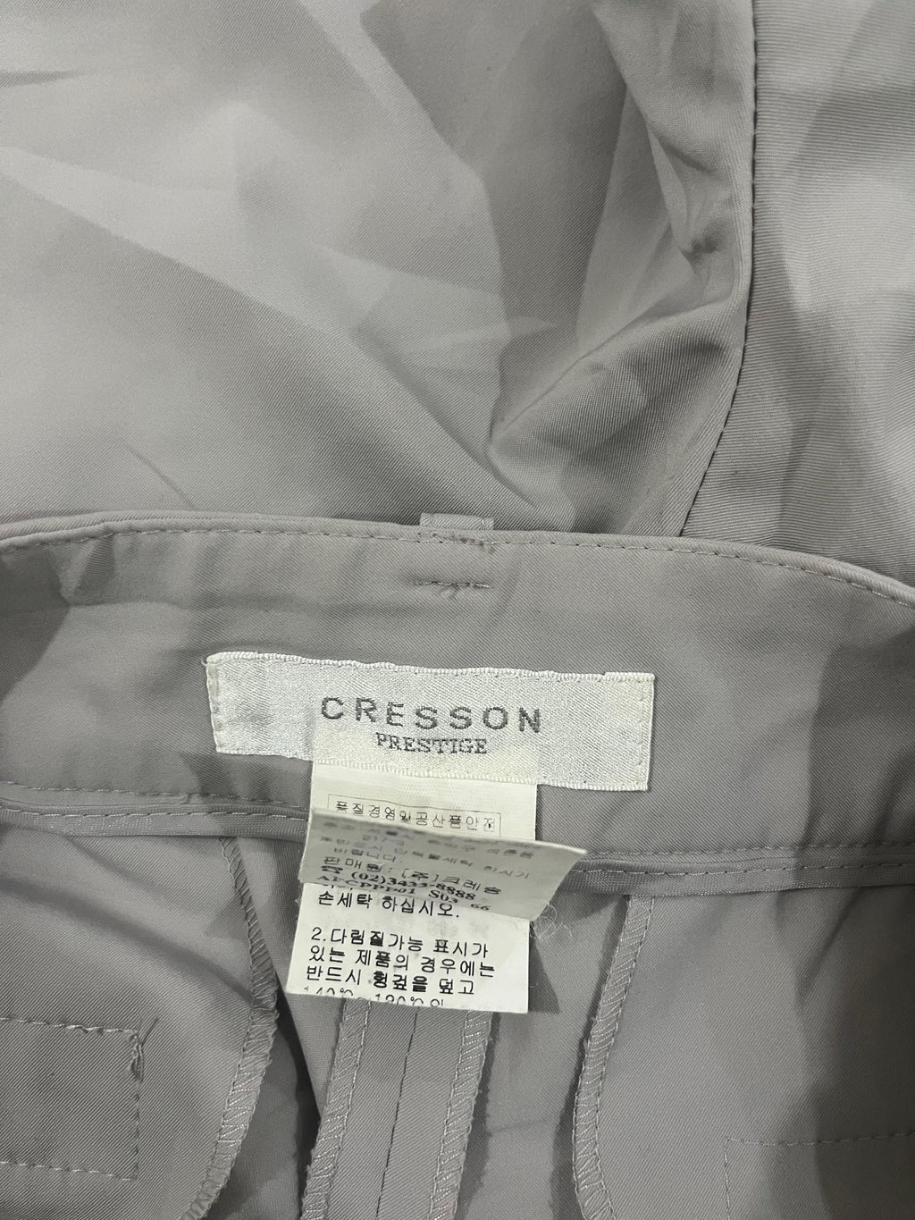 Cresson Prestige Light Grey Formal Pants (Men’s | Size L)