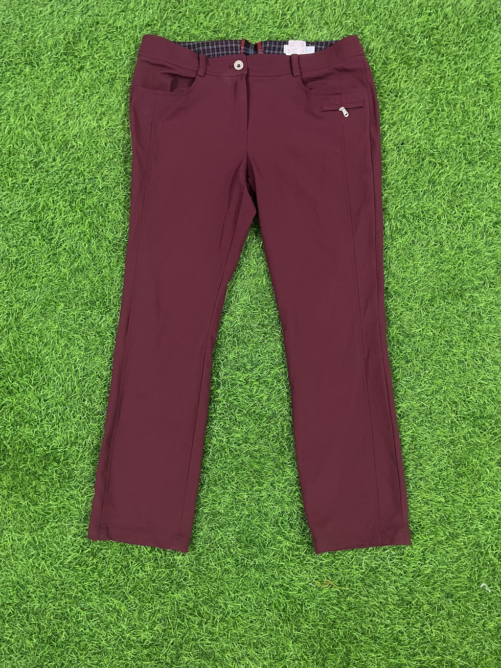 JDX Multisports Slim-Fit Trousers – Maroon