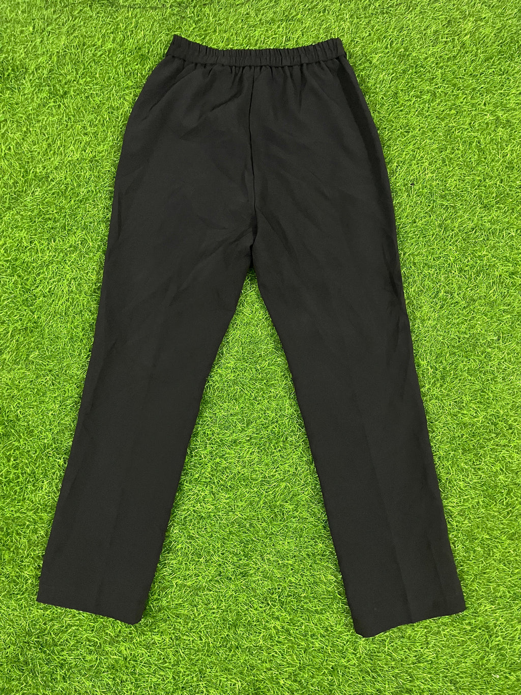 FONRITY & DUOZHI Elastic Waist Black Trousers – Size L