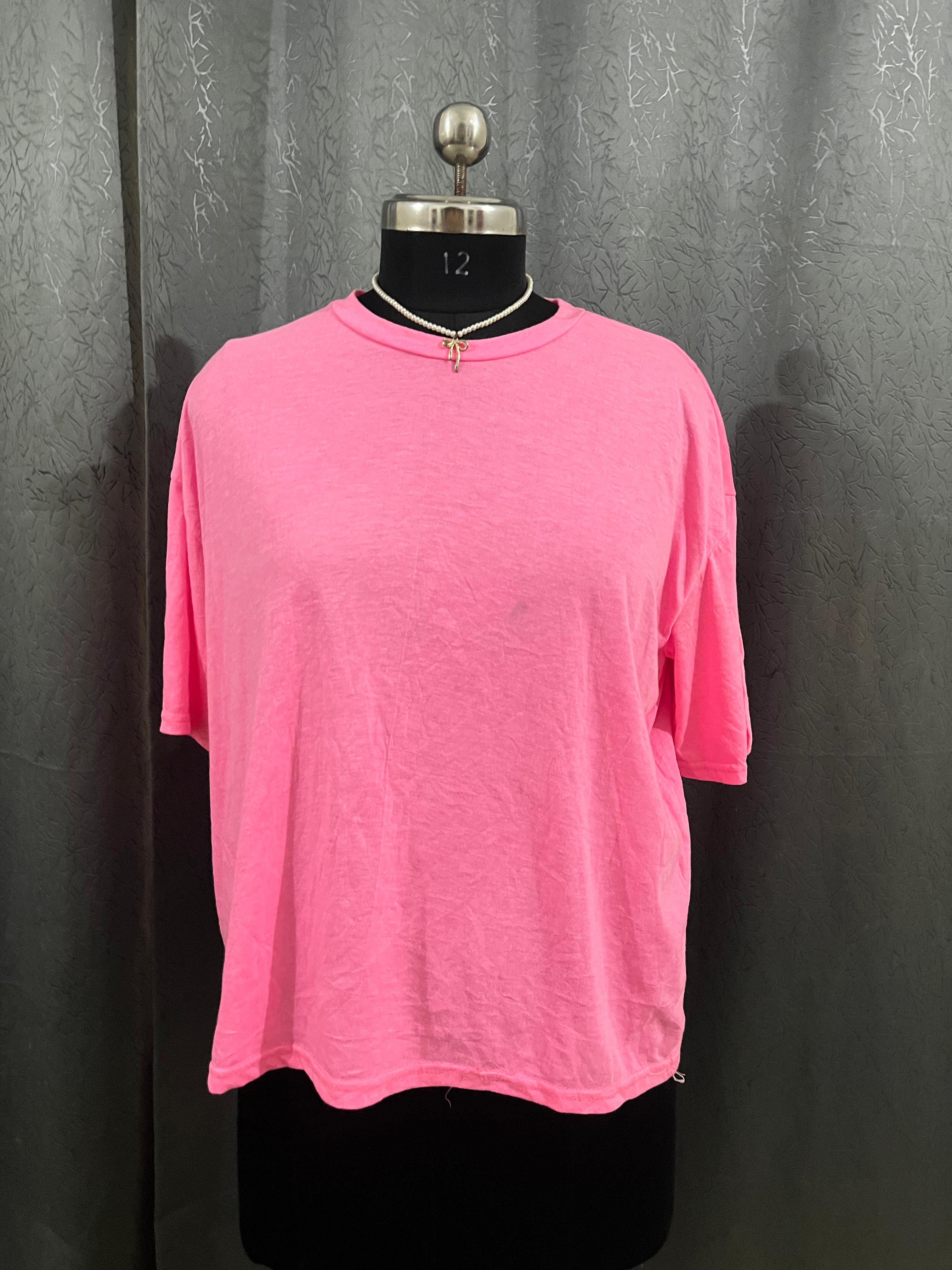 Bold Statement Pink Tee | Size XL
