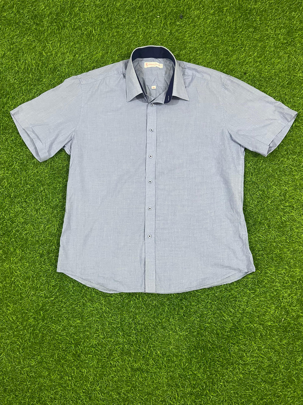 Roberta di Camerino Italy Light Blue Short Sleeve Shirt – Size L