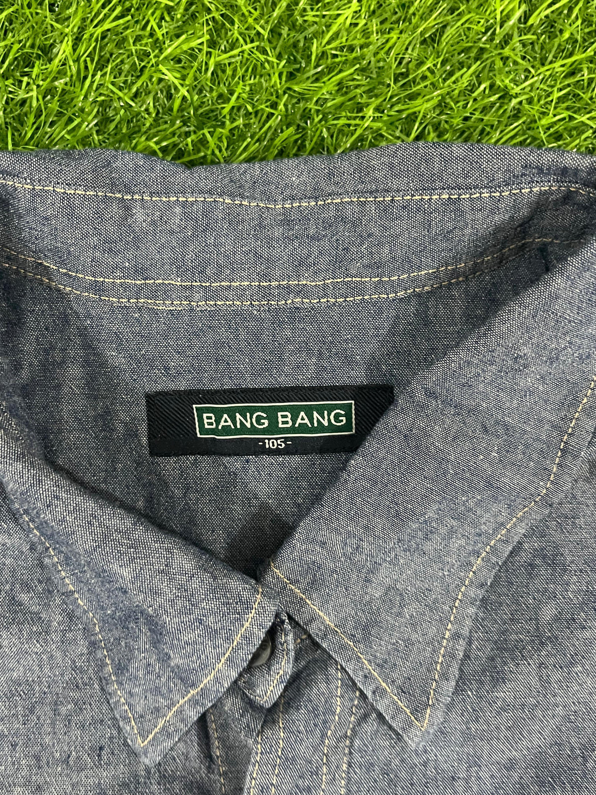 Bang Bang Denim Short Sleeve Shirt – Size XL