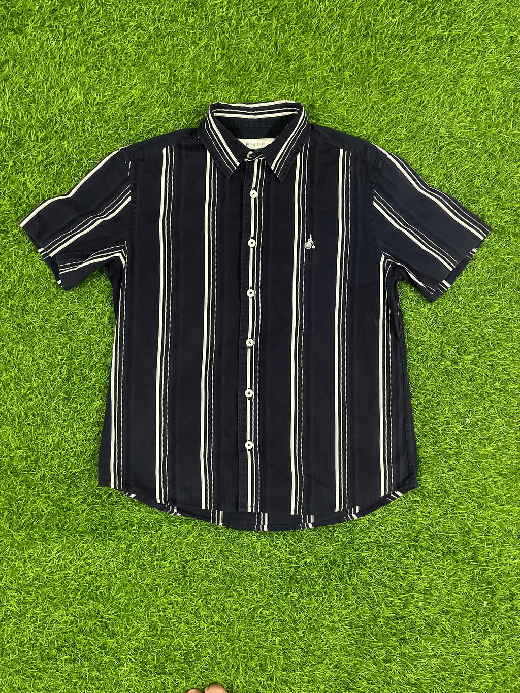 🏷️ Bean Pole Striped Short-Sleeve Shirt – Size 95