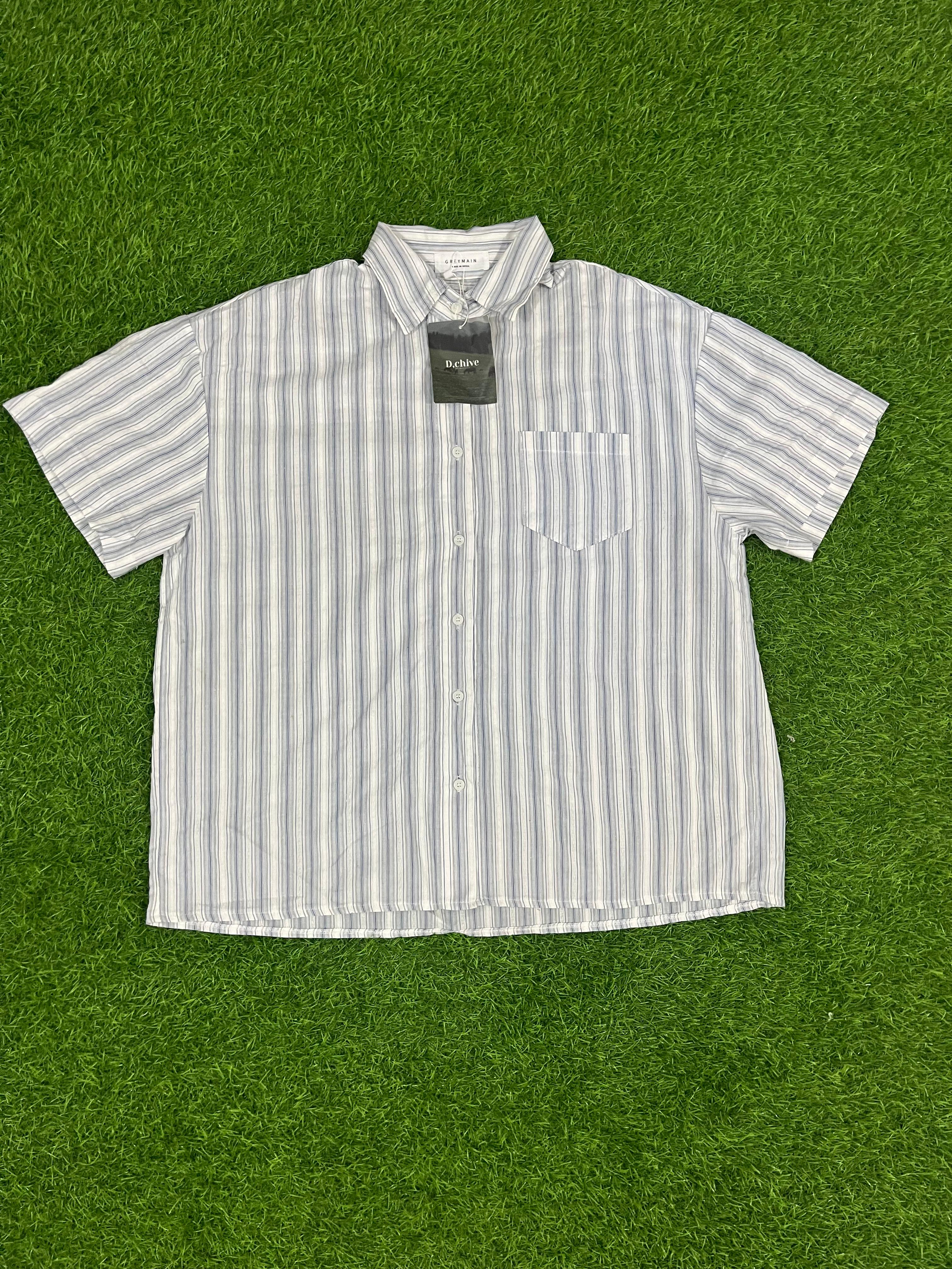 GREYMAIN Striped Cotton Shirt – Size XL