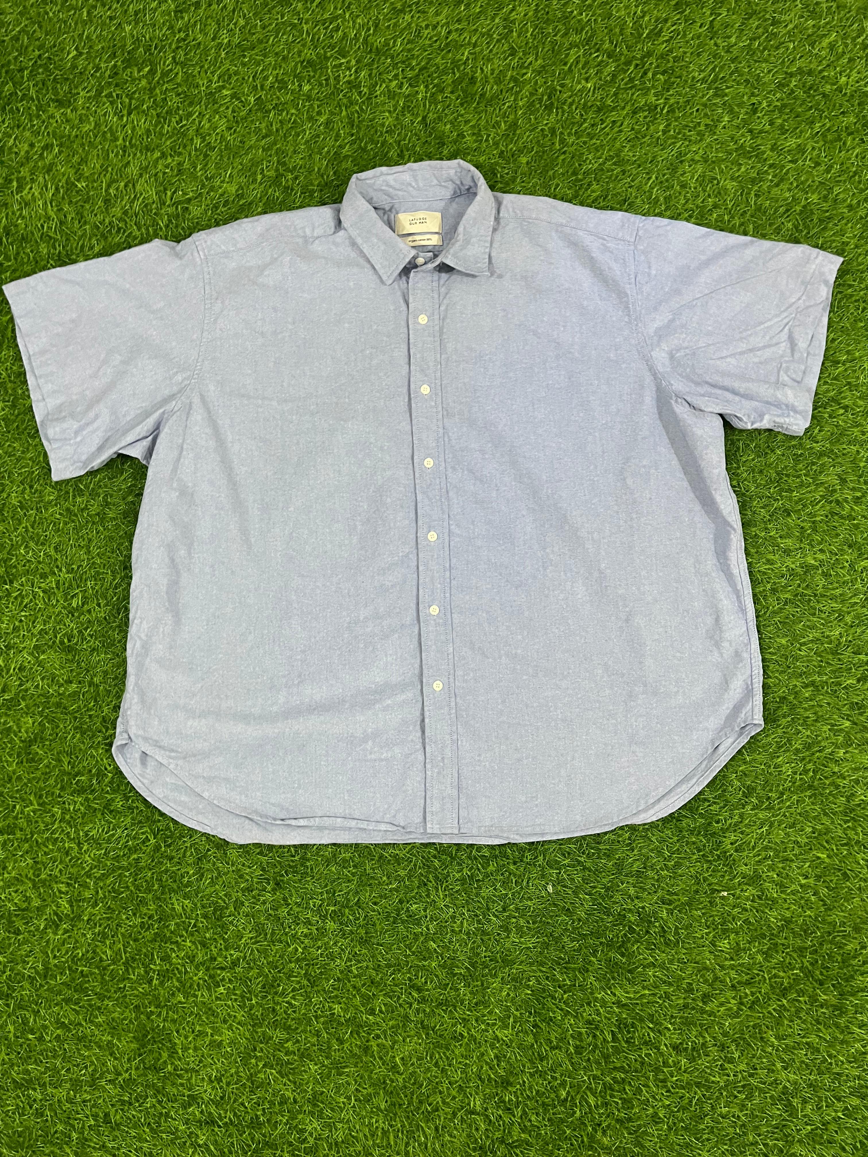 LAFUDGE OUR MAN Light Blue Organic Cotton Shirt (3XL)