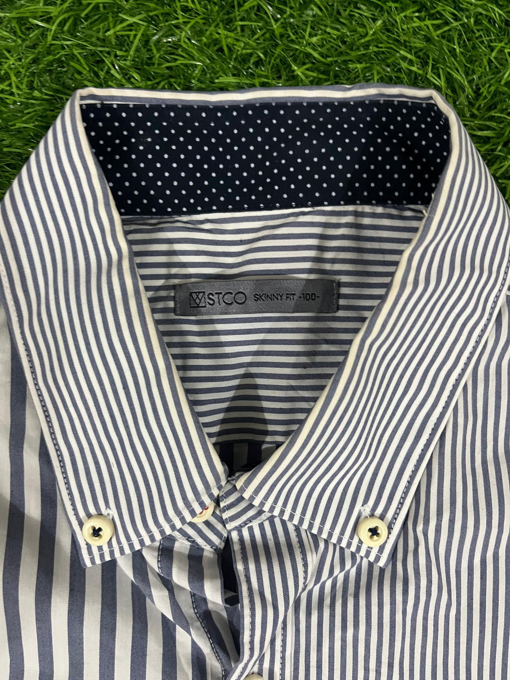 STCO Skinny Fit Striped Short Sleeve Shirt – Size 100