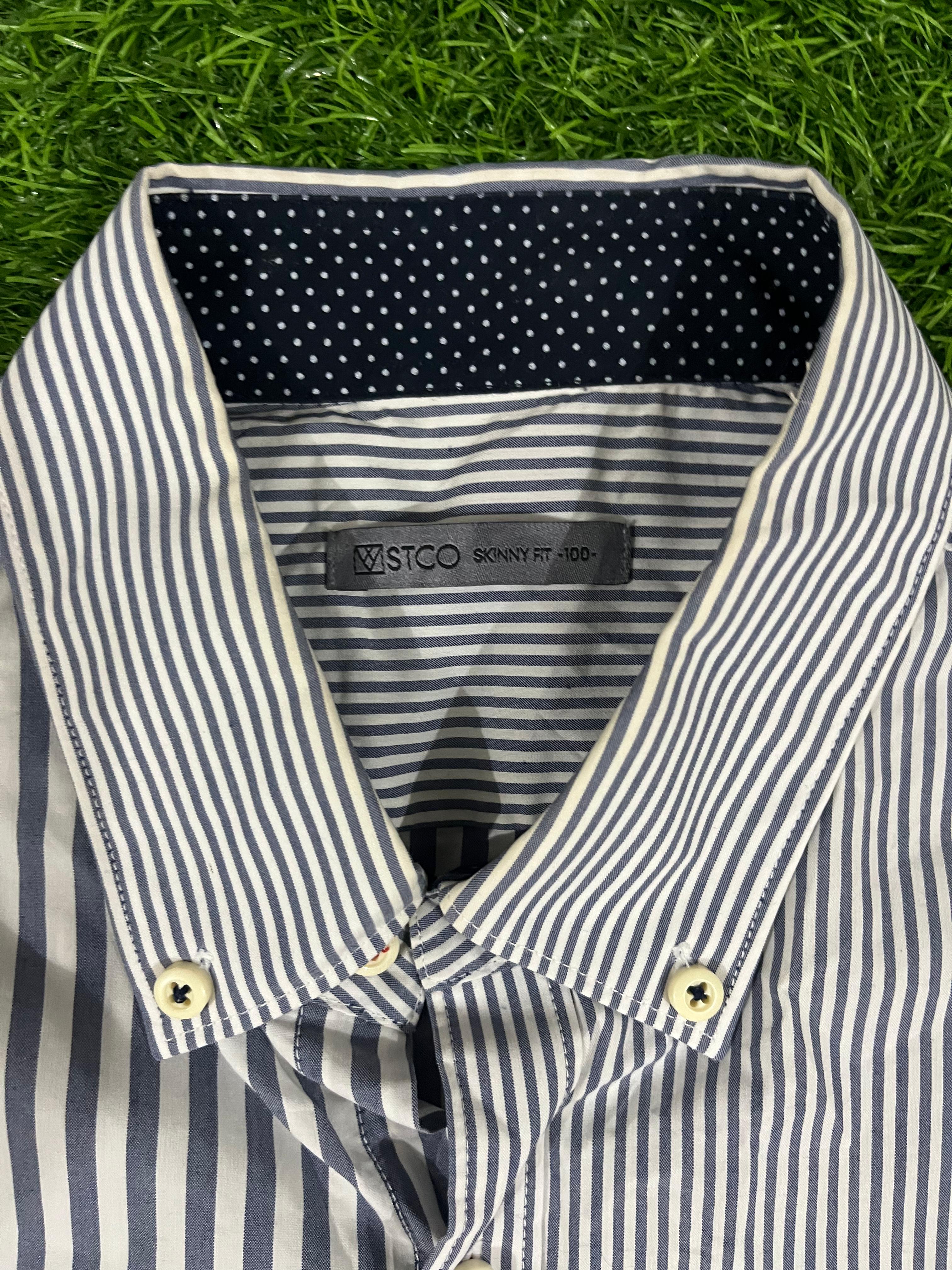 STCO Skinny Fit Striped Short Sleeve Shirt – Size 100
