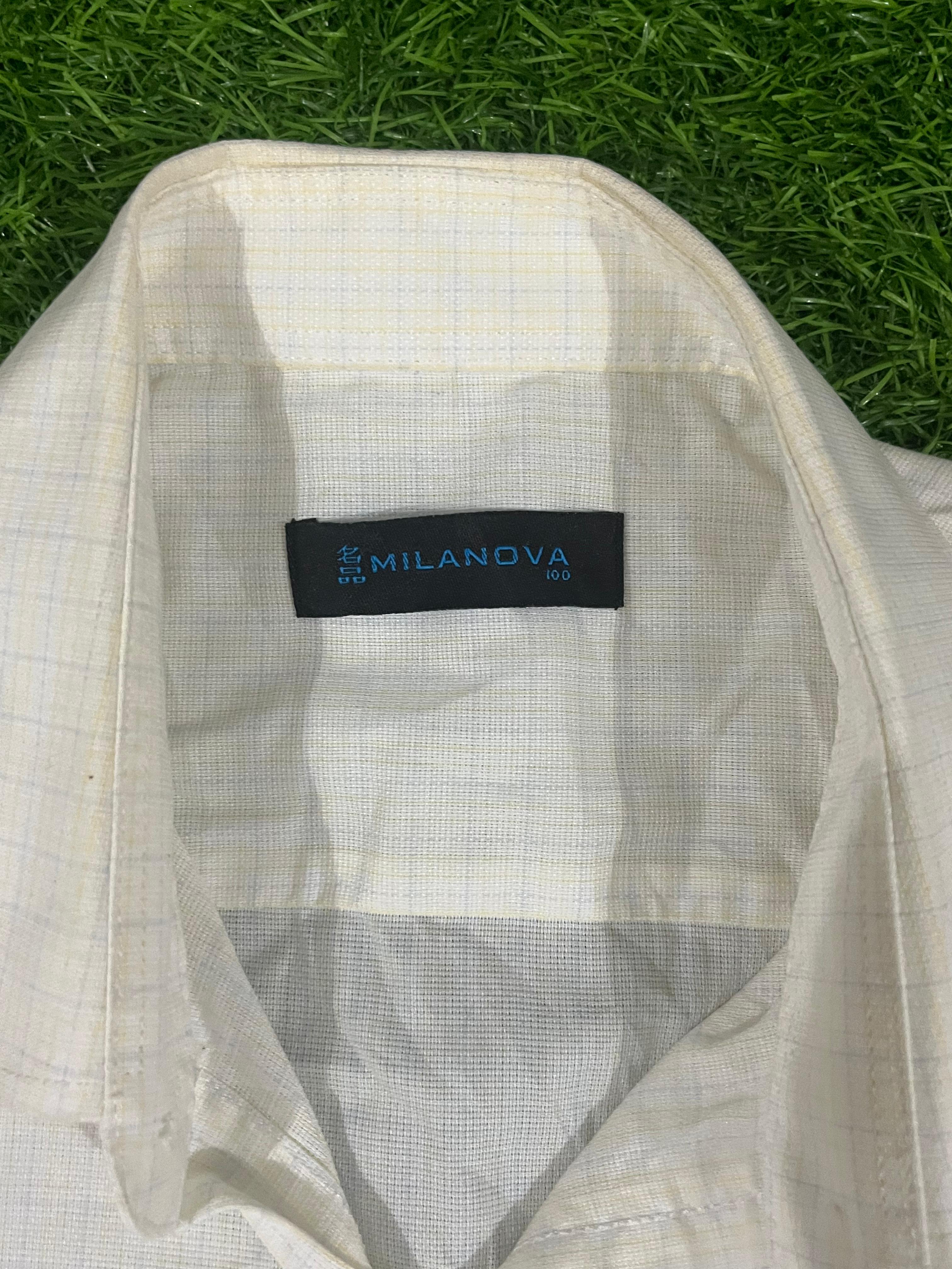 Milanova White Classic Short Sleeve Shirt – Size 100