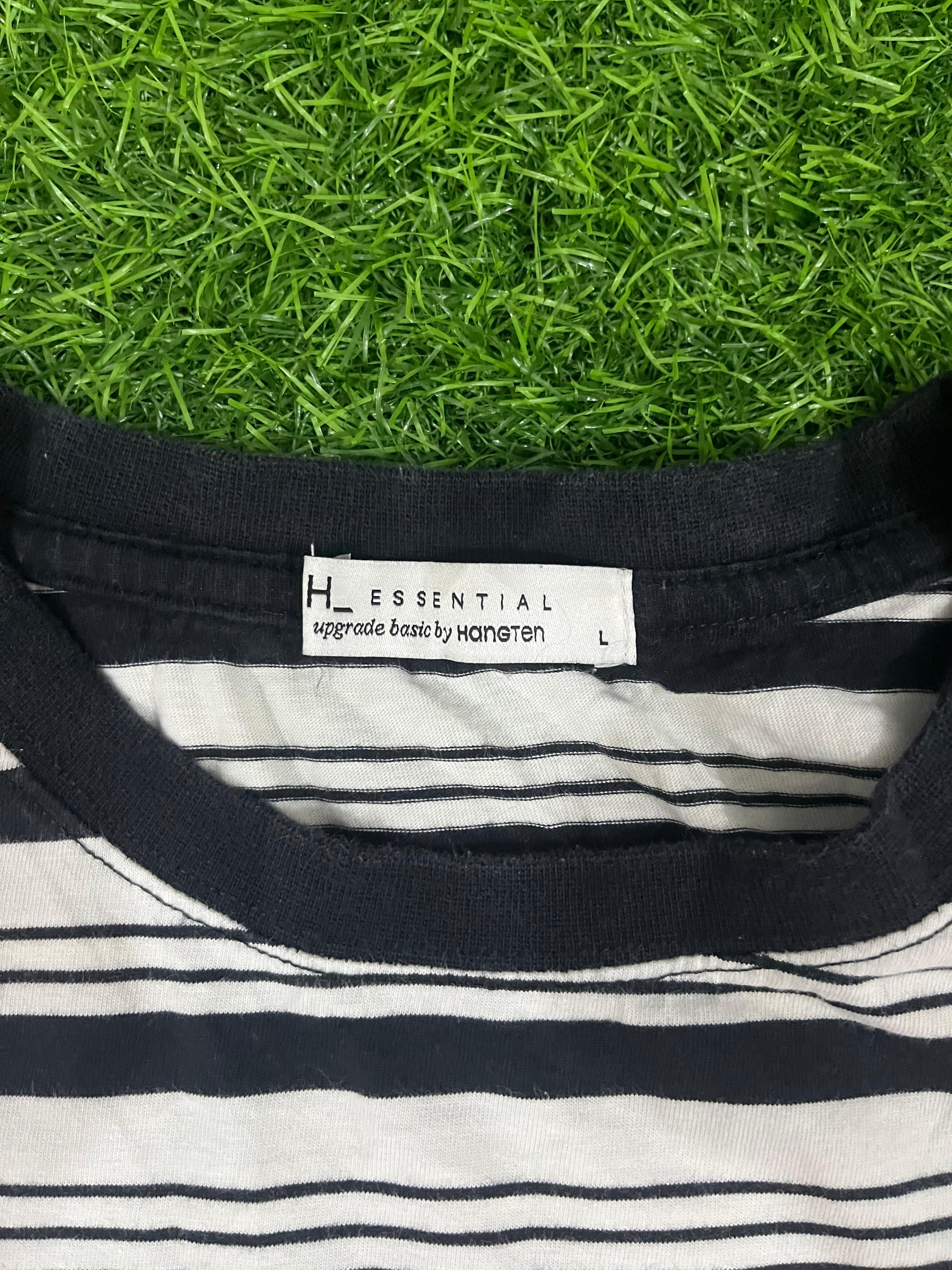 California Yacht Club Striped Tee – Black & White (L | Nautical Streetwear)