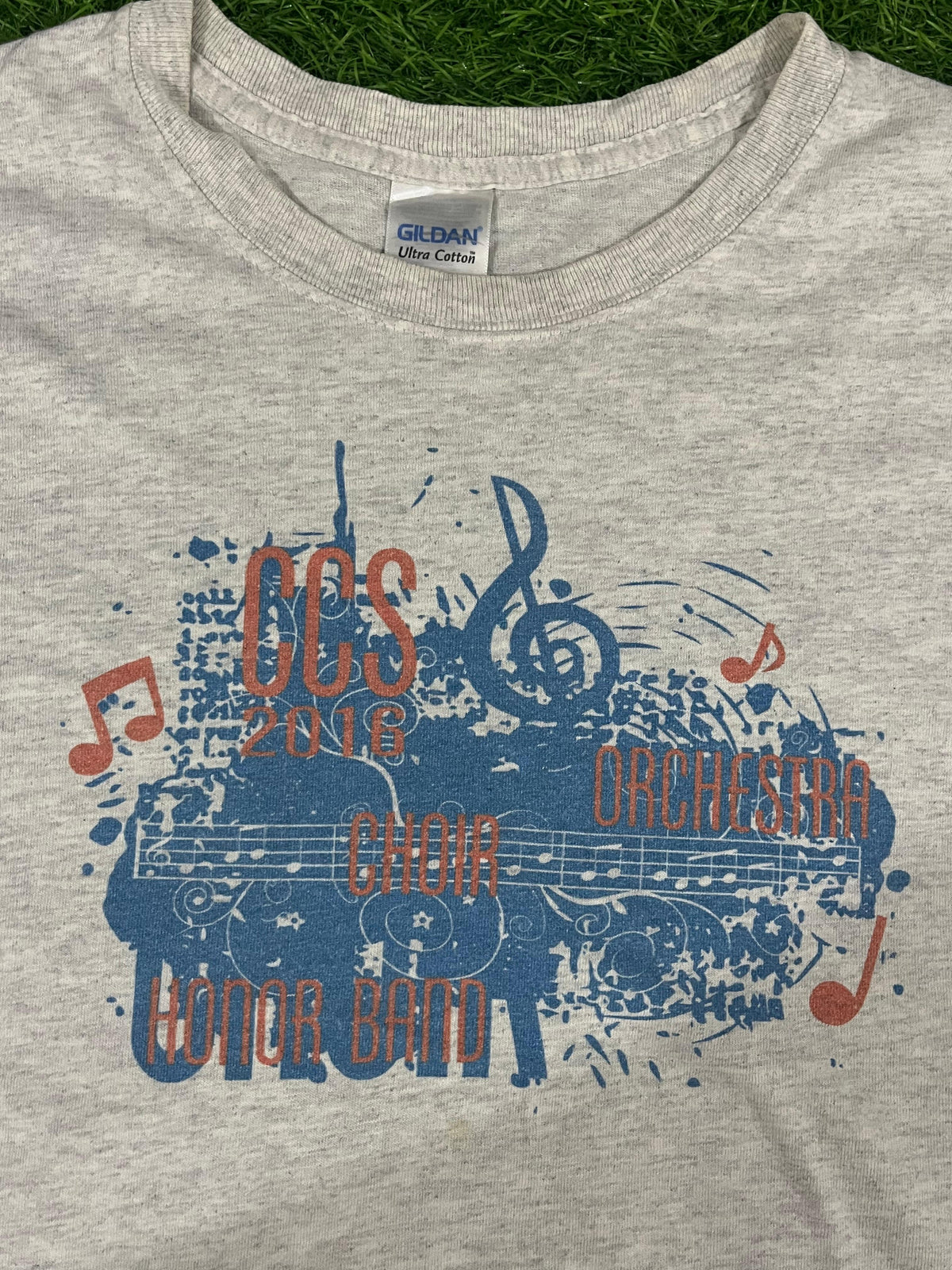2016 CCS Choir & Orchestra Honor Band Tee – Grey (Oversized Vintage Gildan)