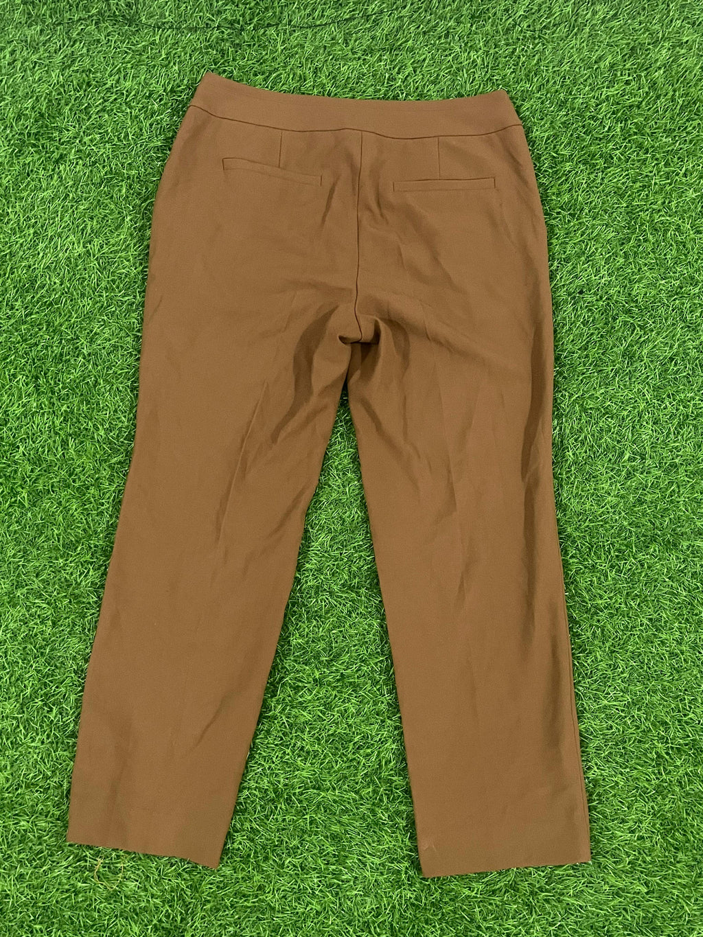 Classic Brown Straight-Fit Trousers (Unisex | Size M/L)